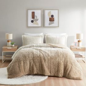 Ombre Shaggy Long Fur Comforter Mini Set