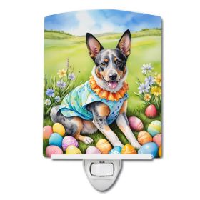 NEW Australian Cattle Dog Easter Egg Hunt Ceramic Night Light Compact, UL-Certified, Ideal for Bedroom, Bathroom, Nursery, Hallway, Kitchen, 6x4x3