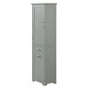 Tall Bathroom Storage Cabinet, Freestanding Storage Cabinet with Two Different Size Drawers and Adjustable Shelf, MDF Board with Painted Finish