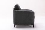 Callie 39" Gray Woven Fabric Chair