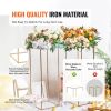 VEVOR 2PCS 31.5inch High Wedding Flower Stand, With Acrylic Laminate,Metal Vase Column Geometric Centerpiece Stands