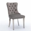 Furniture, Collection Modern, High-end Tufted Solid Wood Contemporary Velvet Upholstered Dining Chair with Chrome Stainless Steel Plating Legs