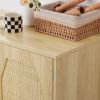 Kitchen storage cabinets with rattan decorative doors, buffets, wine cabinets, dining rooms, hallways, cabinet console tables, Natural