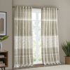 Cotton Printed Curtain Panel with Chenille detail and Lining(Only 1 Pc Panel)