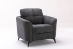 Callie 39" Gray Woven Fabric Chair