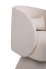 Swivel Accent Chair Armchair, Round Barrel Chair in Fabric for Living Room Bedroom(Beige)