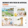 VEVOR 2PCS 31.5inch High Wedding Flower Stand, With Acrylic Laminate,Metal Vase Column Geometric Centerpiece Stands