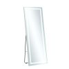 LED frameless rectangular silver full-length mirror with stand 63 * 20 * 1 inch Bathroom Vanity Mirror for Bedroom Entryway, Living/Dressing Room