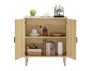 Kitchen storage cabinets with rattan decorative doors, buffets, wine cabinets, dining rooms, hallways, cabinet console tables, Natural